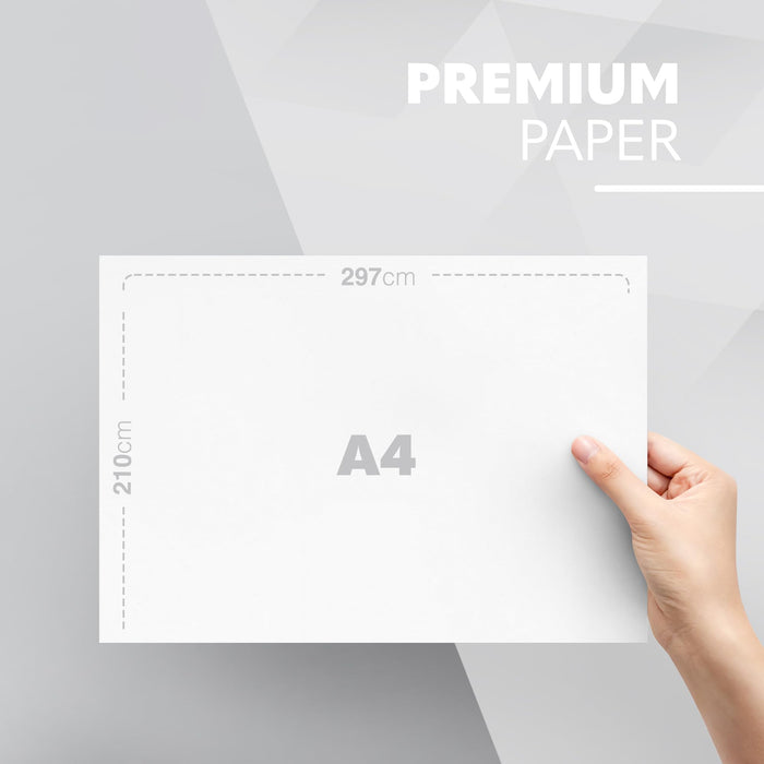 delka Multi-Purpose A4 Printer Paper, 75gsm A4 Paper, 5 Reams, 2500 Count, White (Pack of 5)