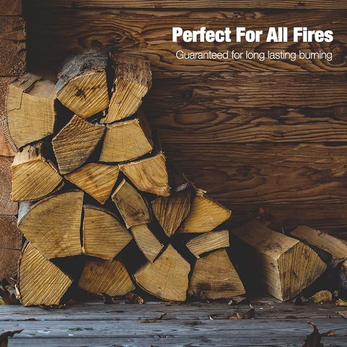 KEPLIN Natural Firelighters - 200 Pack | Eco Friendly Wood Firelighters | Quick Wood Wax Flame Fire Starters | Safe to Use | Ideal for Stoves, Open Fires, BBQ's & Pizza Ovens