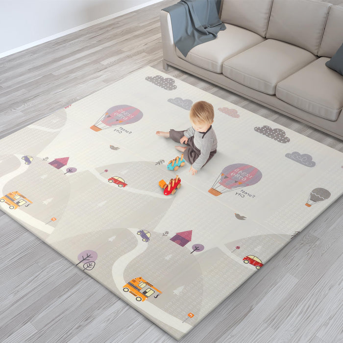 scoosh Foldable Activity Mat - Double-Sided, Reversible, Waterproof, Quality Family Bonding - Premium Quality Outdoor & Indoor Mat